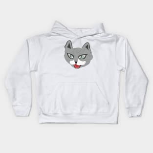 Cat muzzle artwork Kids Hoodie